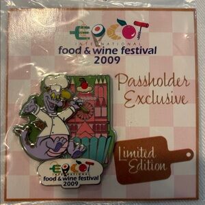 Disney Epcot Food & Wine Festival 2009 Pin - Purple and Pink